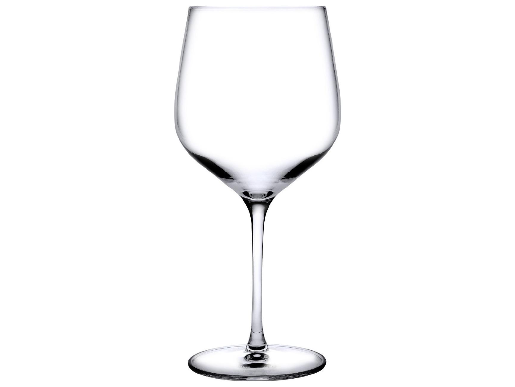 NUDE Refine Clear Burgundy Glass Set of 2