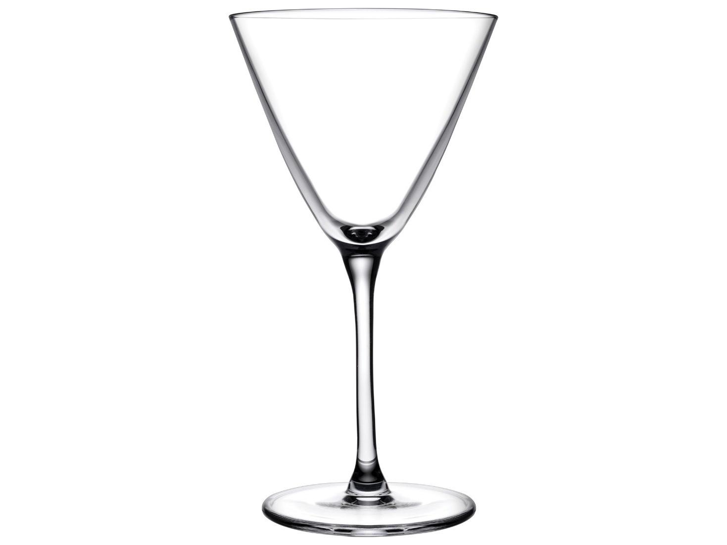 NUDE Bar Giani Clear Martini Glass Set of 2