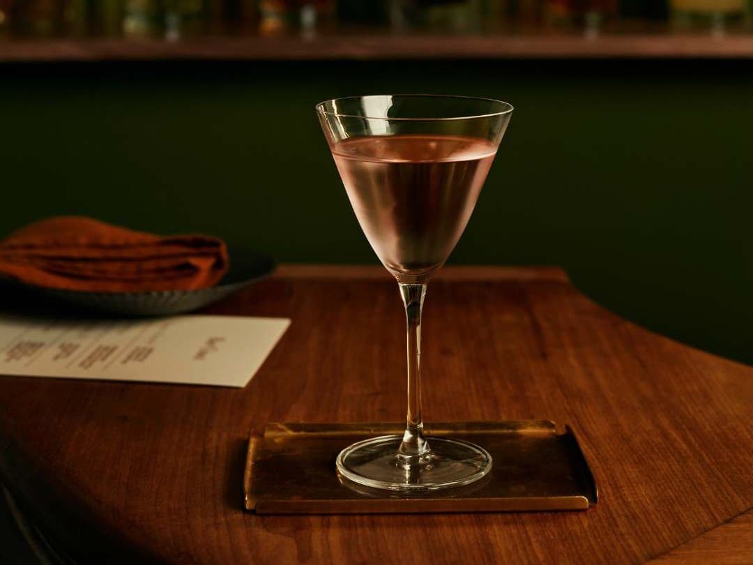 NUDE Bar Giani Clear Martini Glass Set of 2