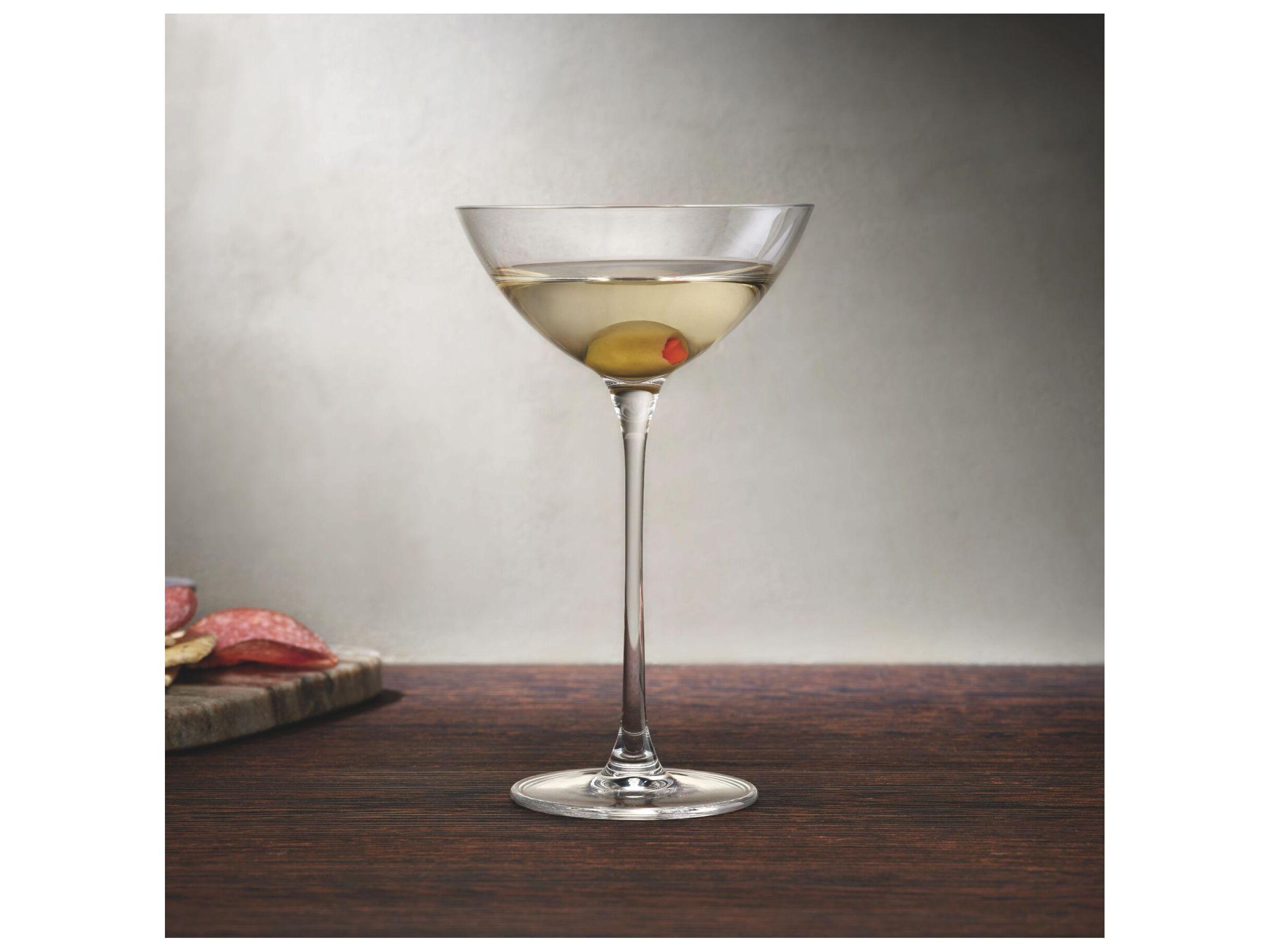 NUDE Savage Clear Coupetini Glass Set of 2