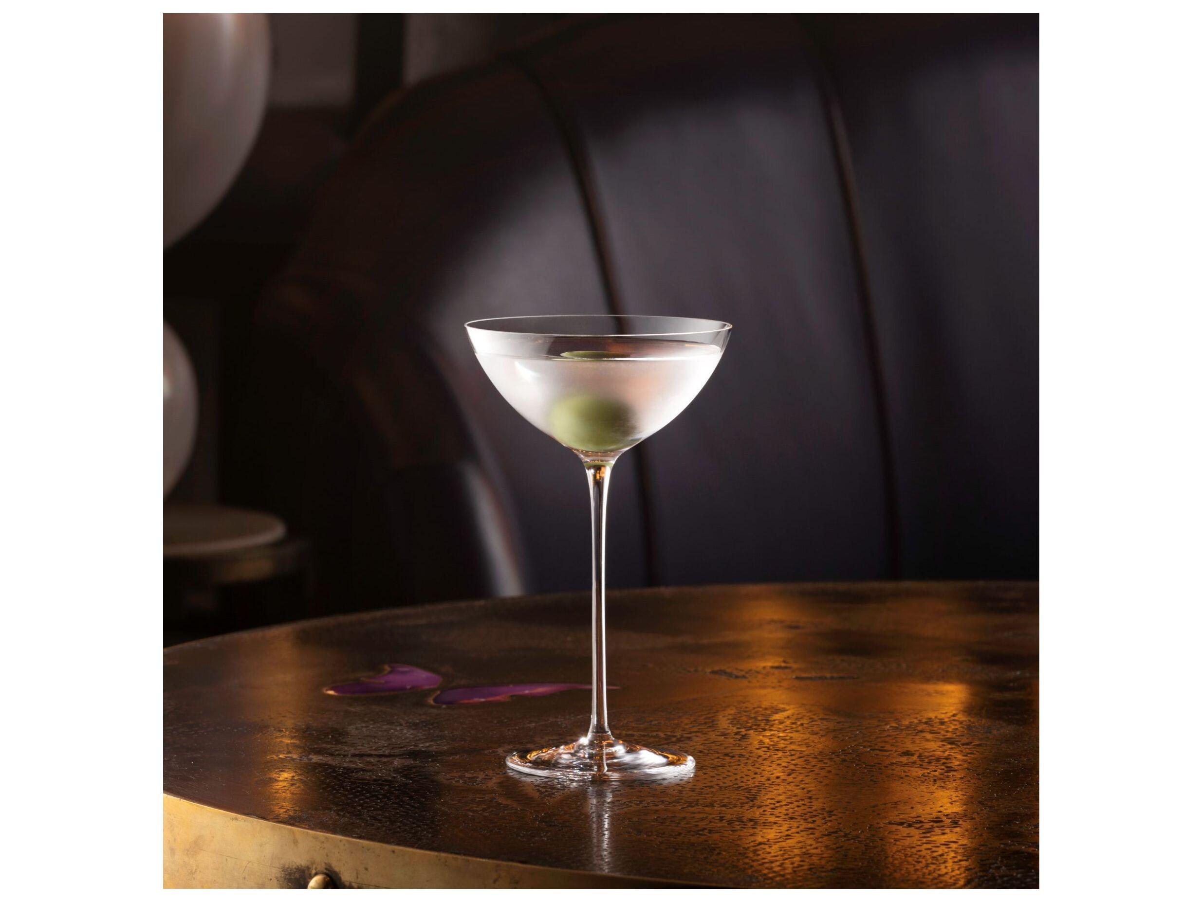 NUDE Savage Clear Coupetini Glass Set of 2