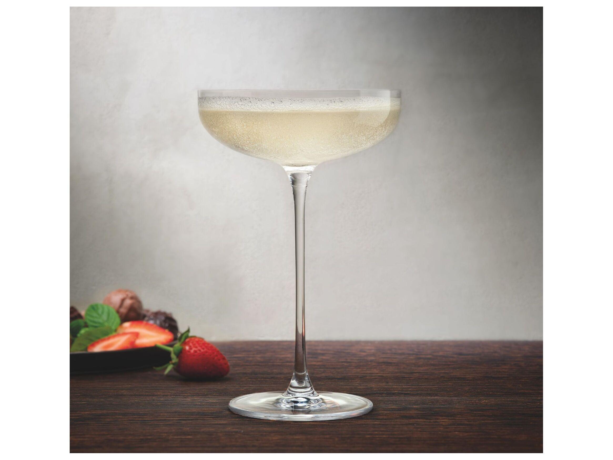 NUDE Savage Clear Coupe Glass Set of 2