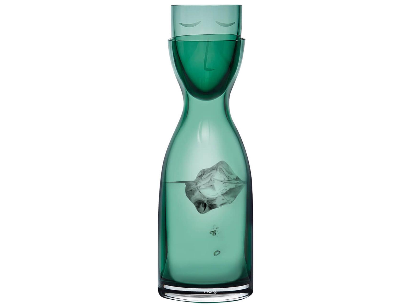 NUDE Mr. & Mrs. Green Tall Water Set