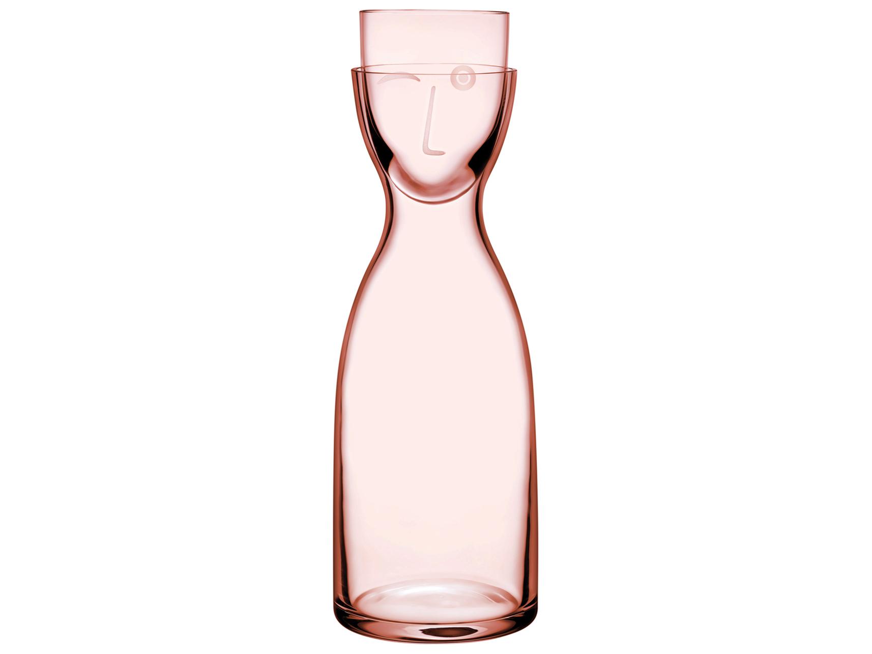 NUDE Mr. & Mrs. Dusty Rose Tall Water Set