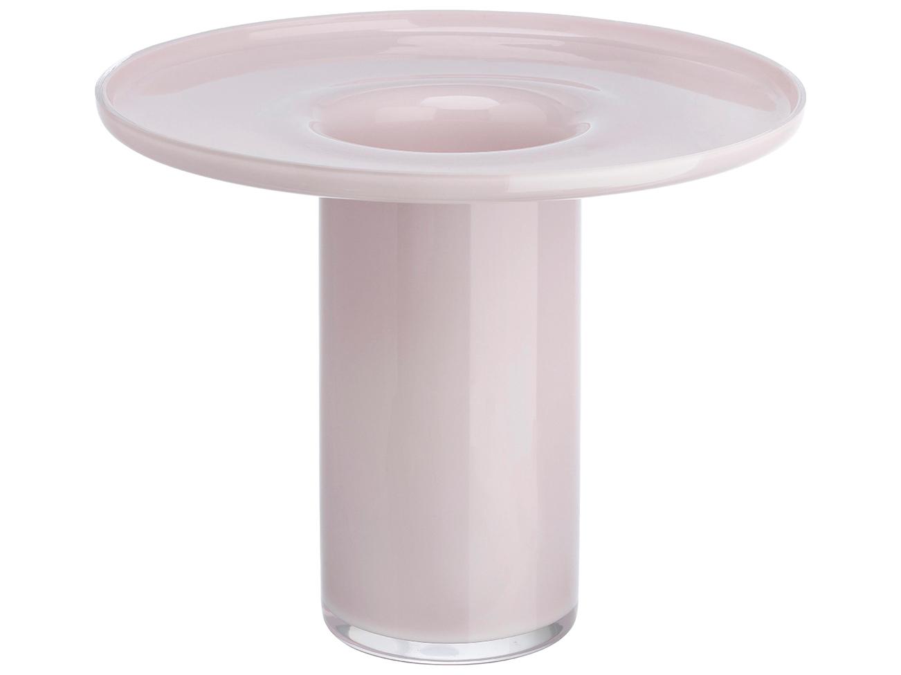 NUDE Bloom Clear Opal Pink Cake Stand with Dome