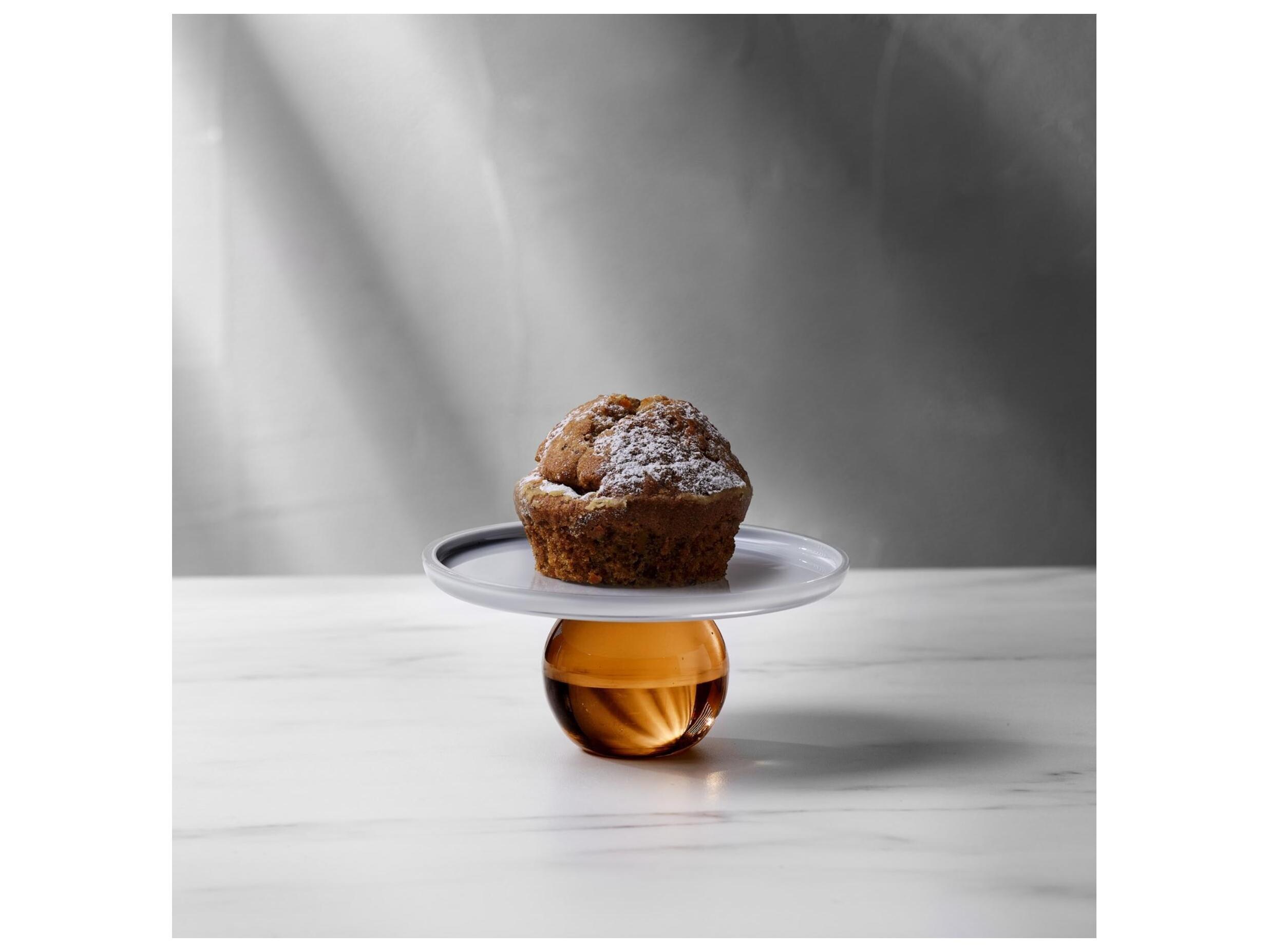 NUDE Juno Opal Grey Appricot Serving Plate