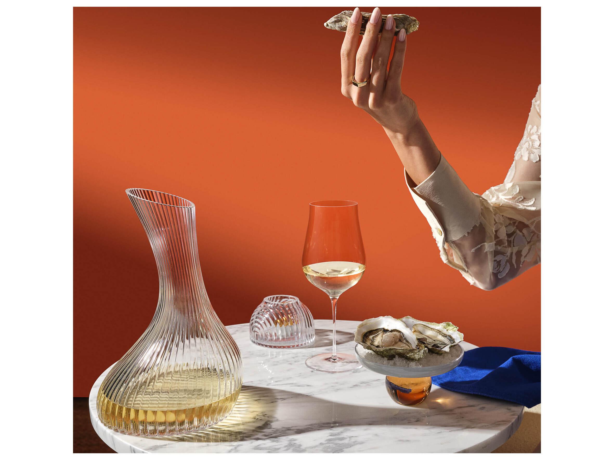 NUDE Juno Opal Grey Appricot Serving Plate