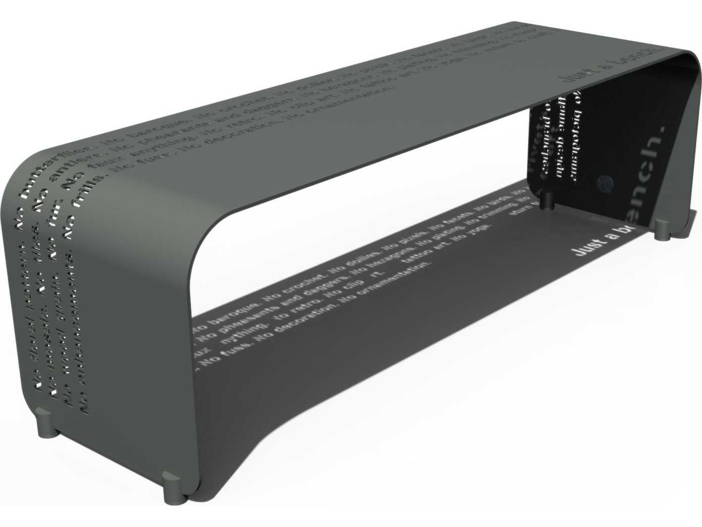 Orange Black Accent Bench