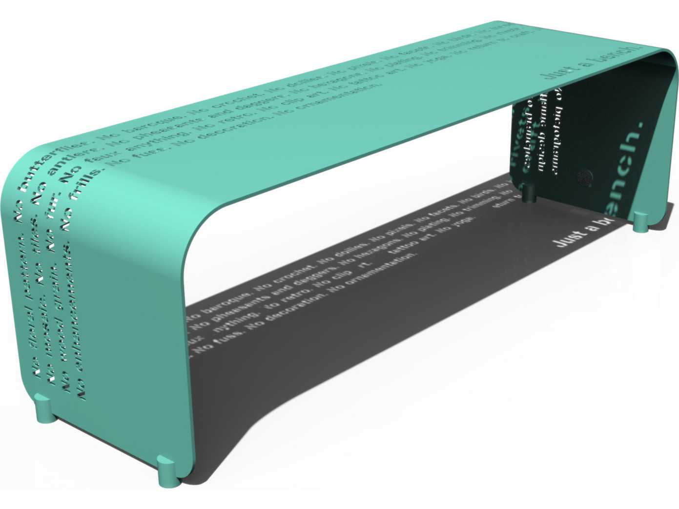 Orange Black Accent Bench