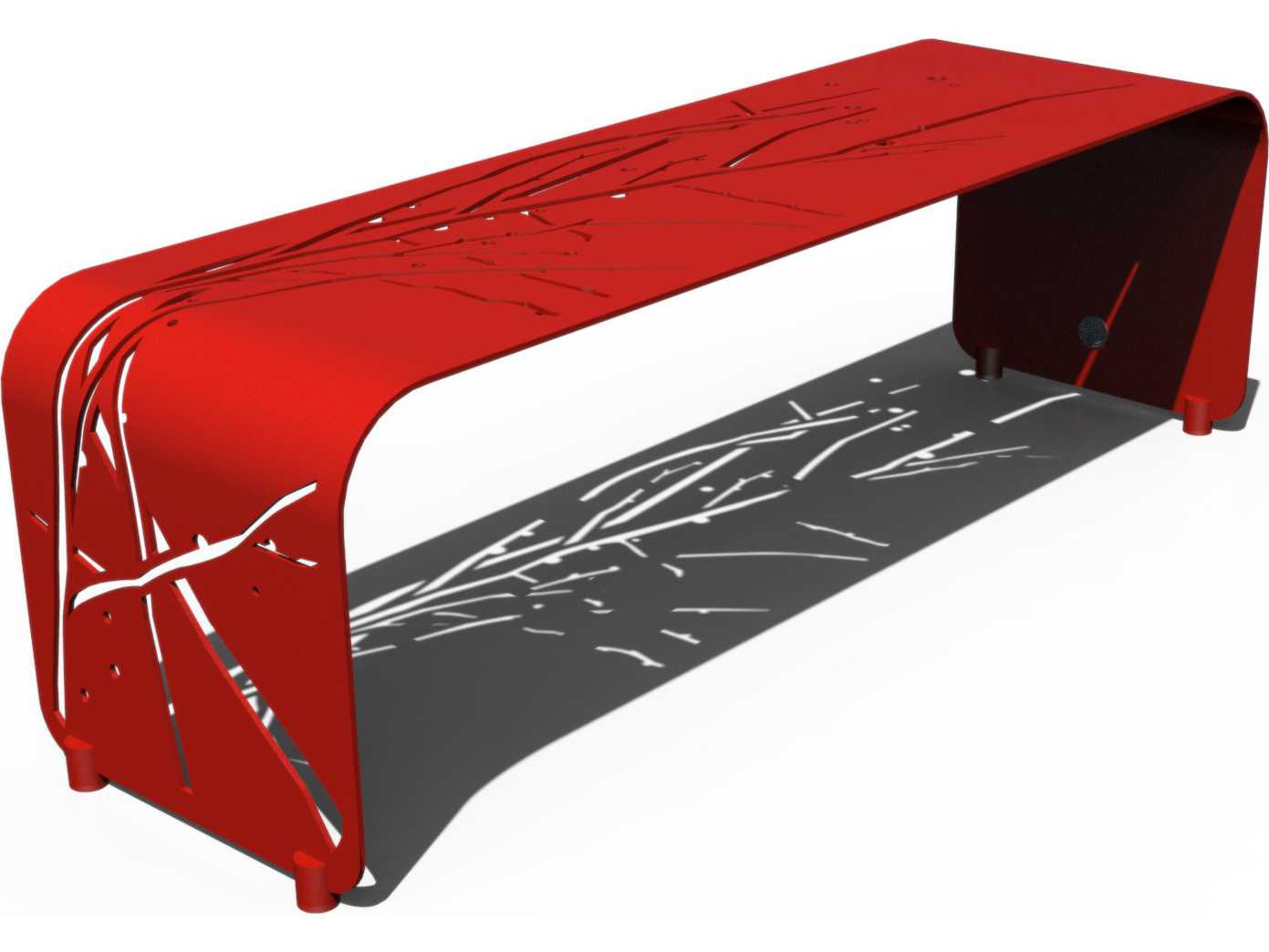 Orange Green Accent Bench