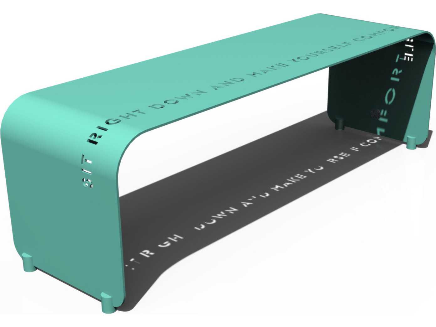 Orange Black Accent Bench