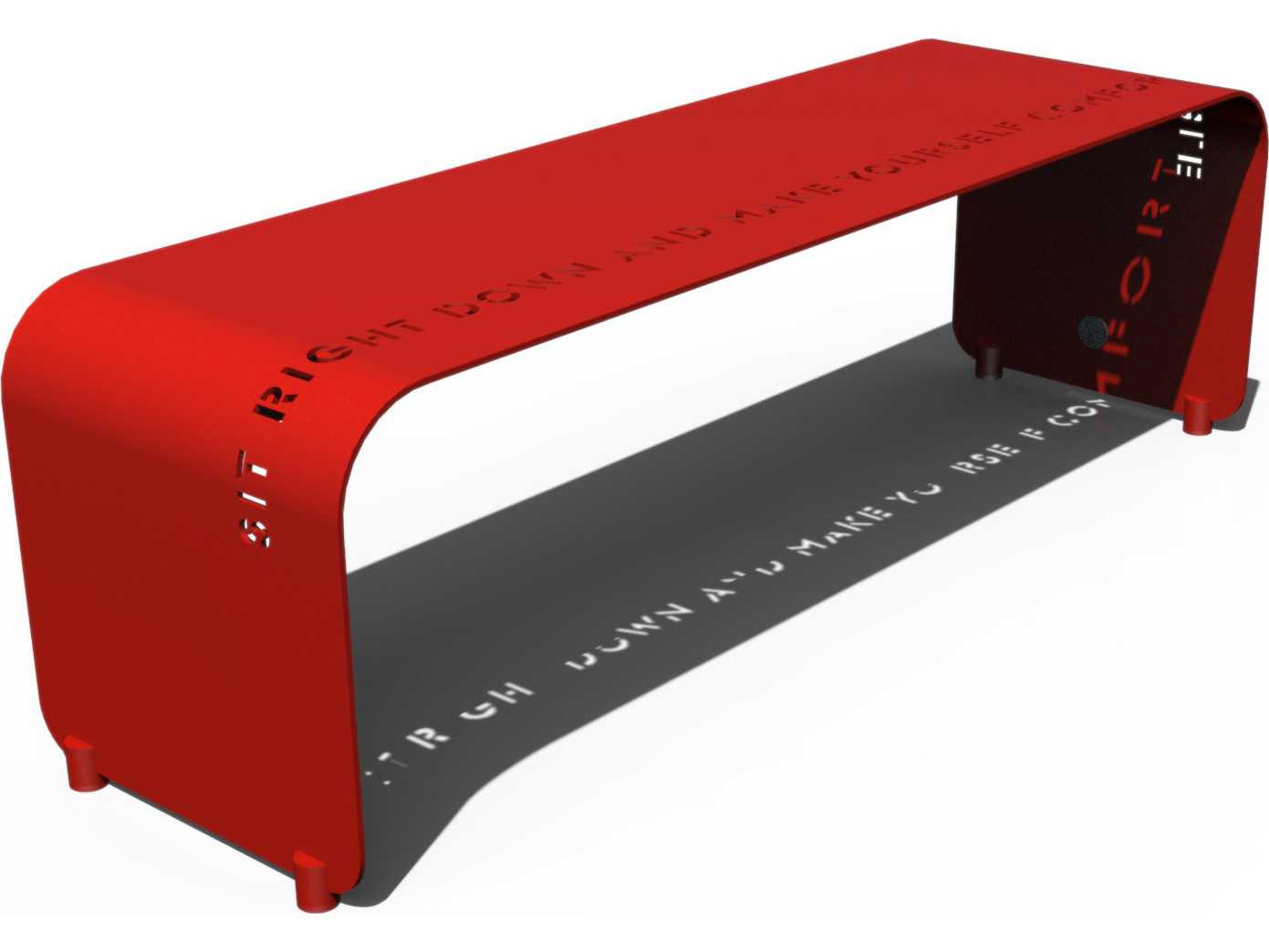 Orange Black Accent Bench