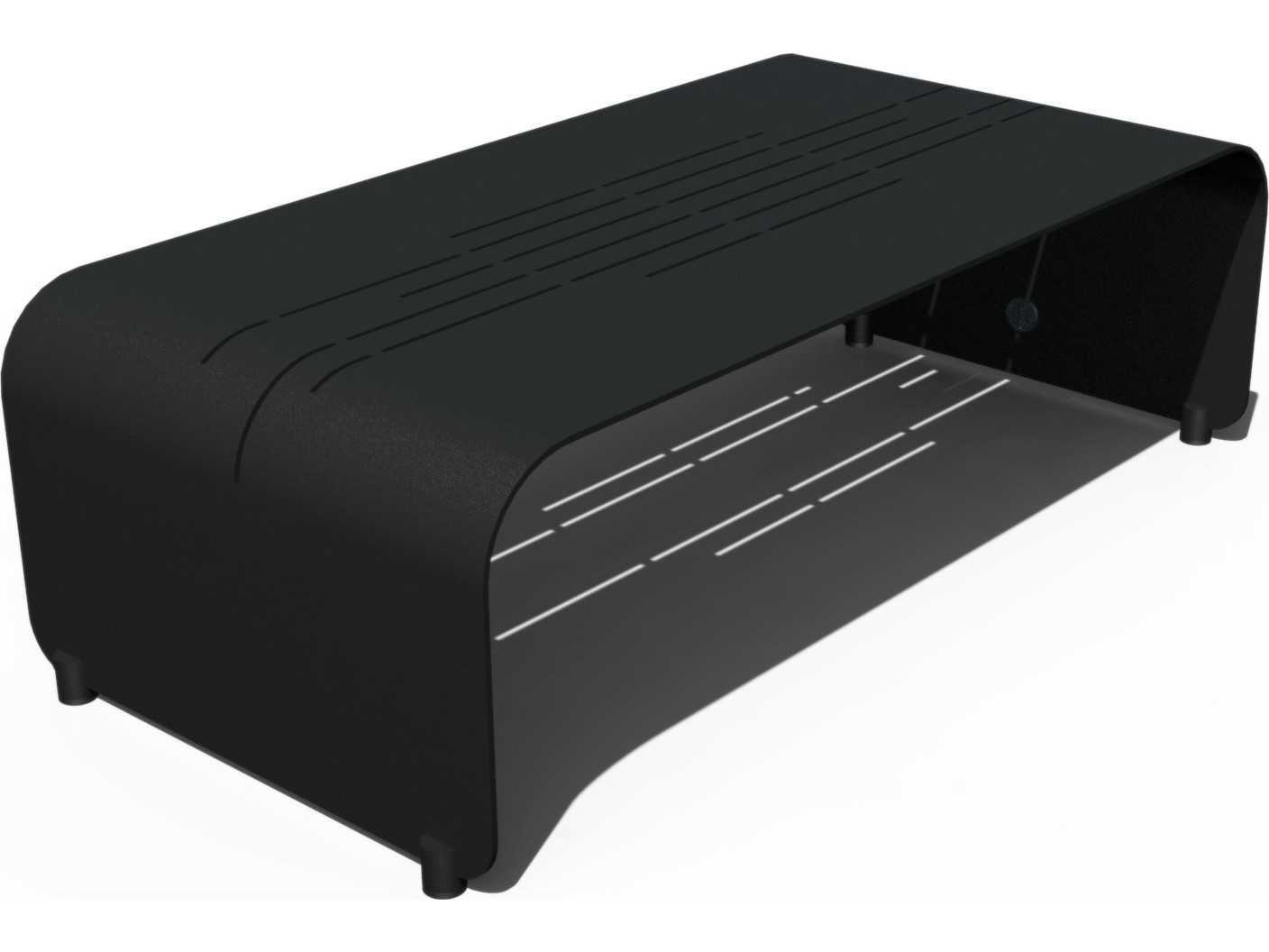 Orange Rectangular Metal Coffee Table