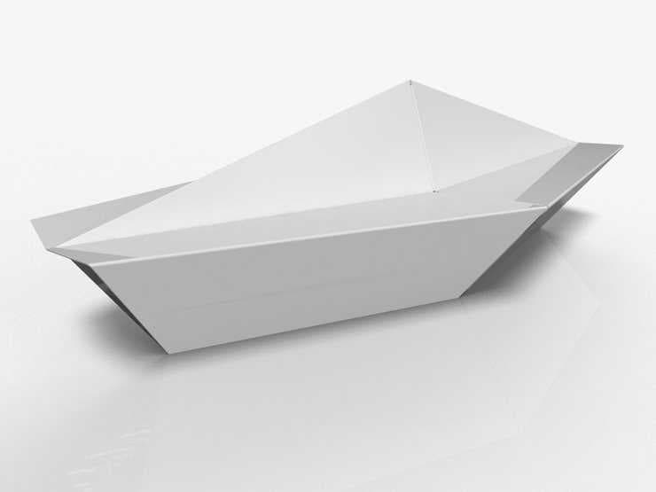 Orange Silver Accent Bench