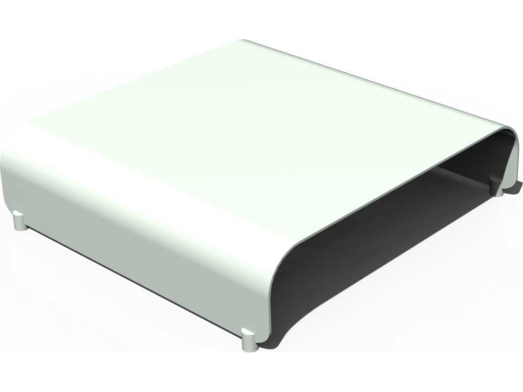 Orange Square Metal Coffee Table