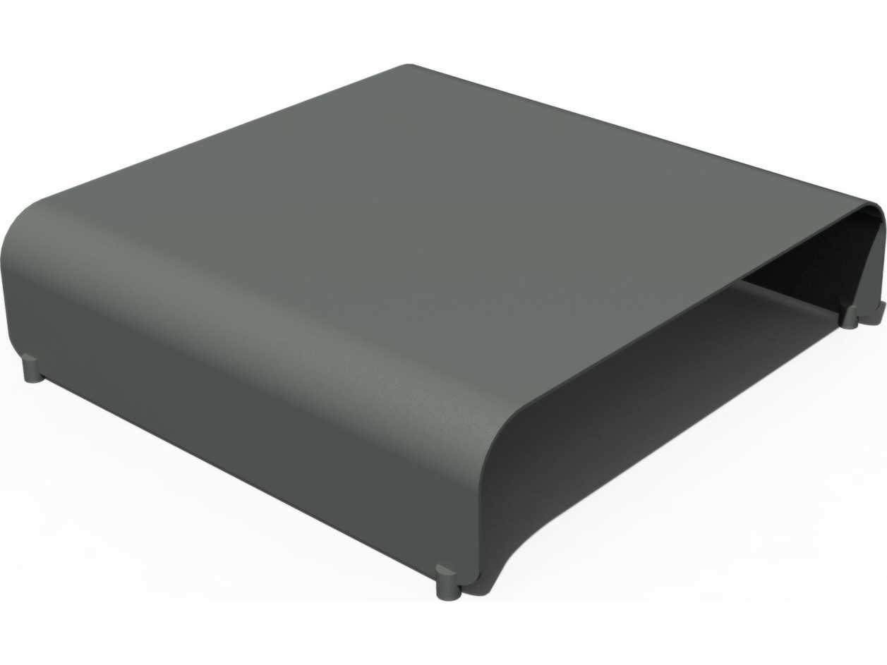 Orange Square Metal Coffee Table