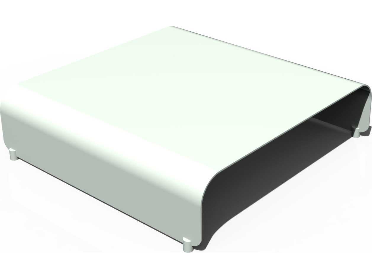 Orange Square Metal Coffee Table