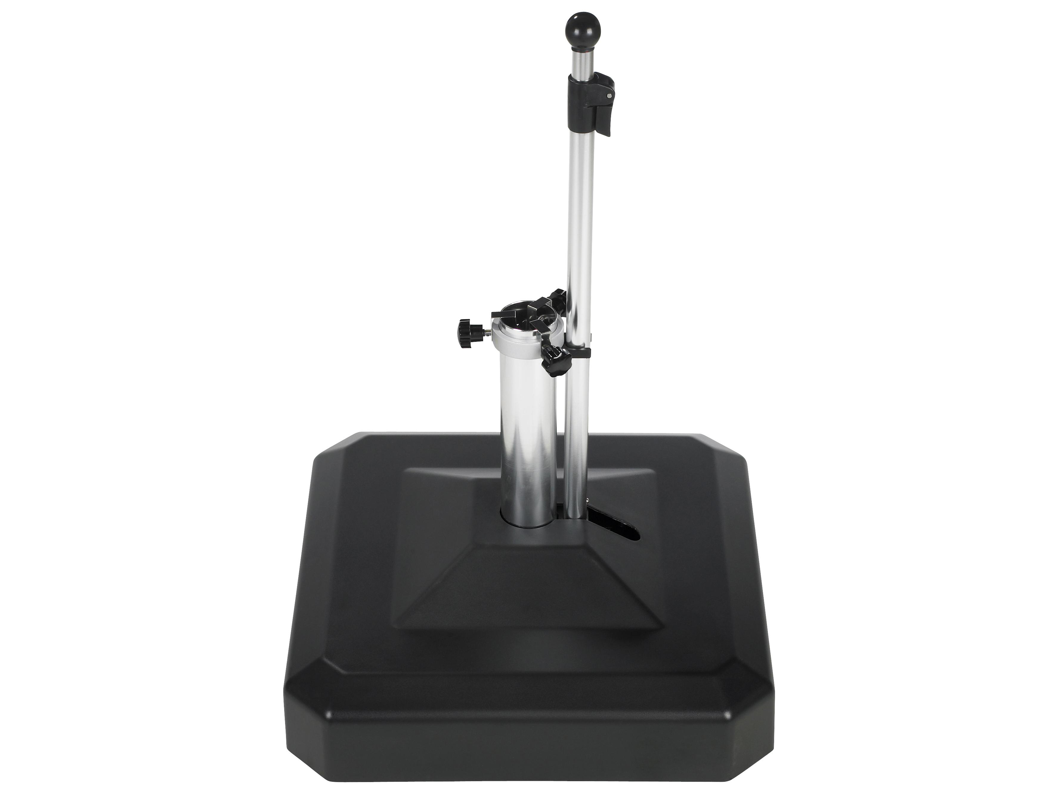 Oasis Rolling Bases 100lb Black Zinc Plated Square Umbrella Base