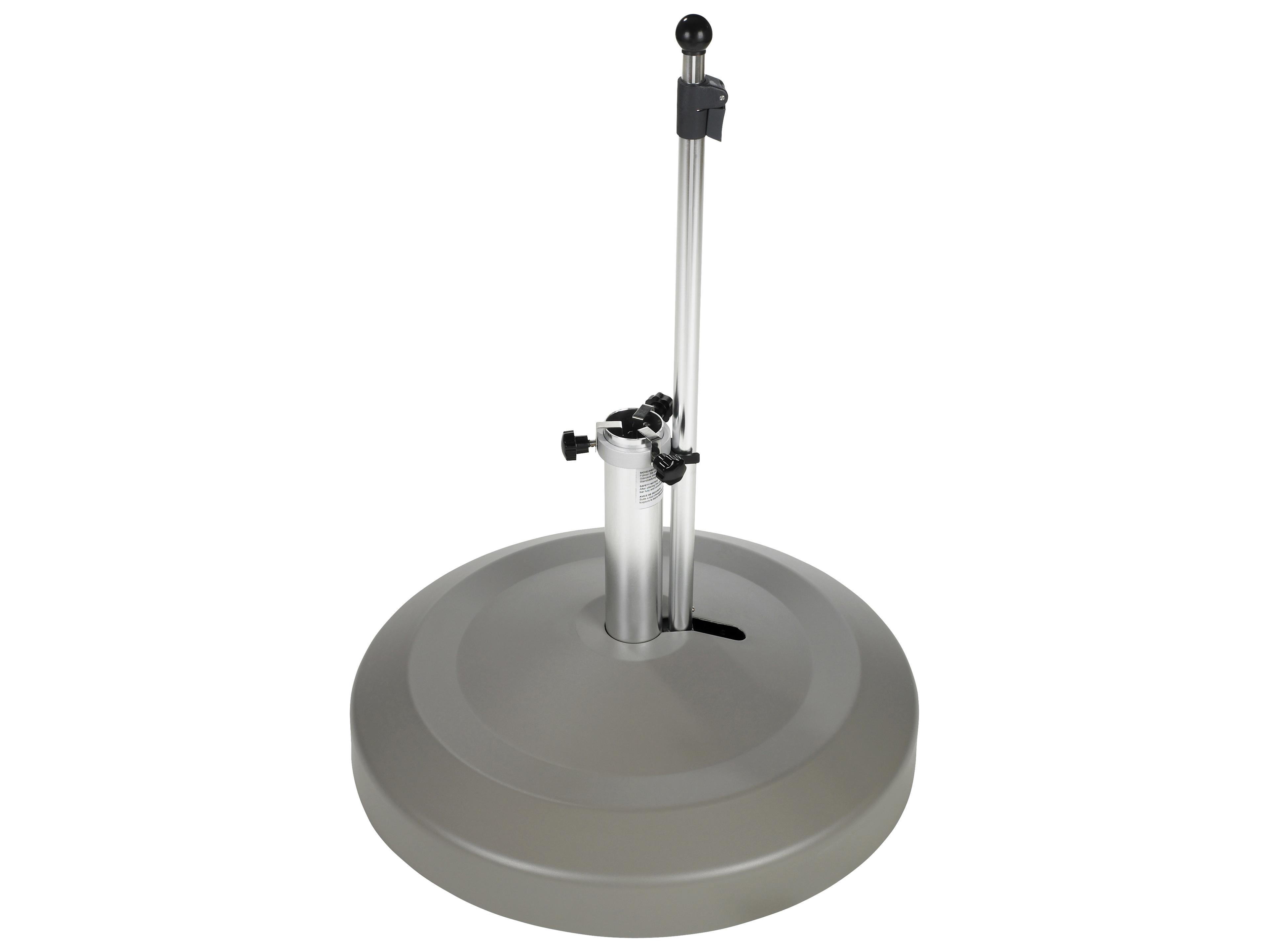 Oasis Rolling Bases 130lb Zinc Plated Round Umbrella Base