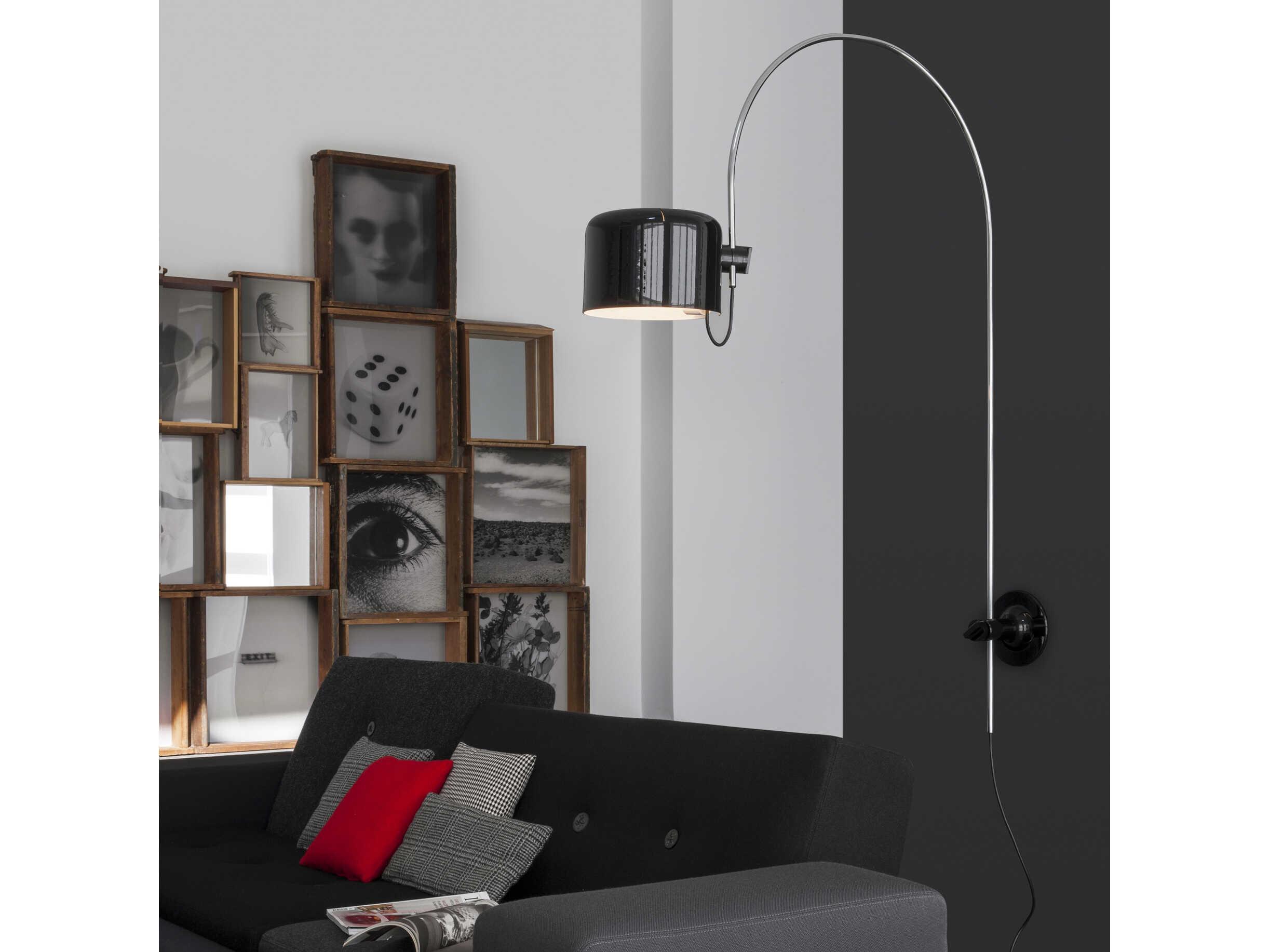 Oluce Coupe 1-Light Black Wall Sconce
