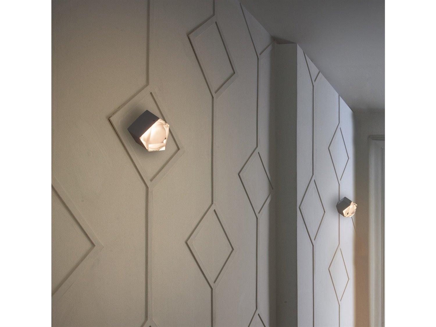 Oluce Astro 1-Light Black Glass Wall Sconce