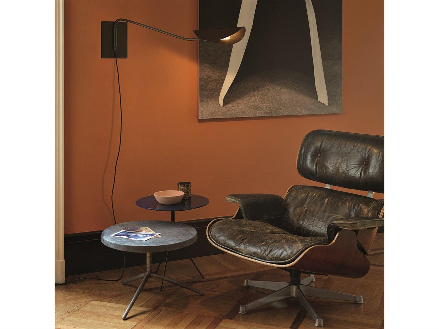 Oluce Plume 1-Light Anodic Bronze Wall Sconce