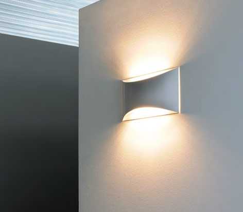 Oluce Kelly 2-Light White LED Wall Sconce