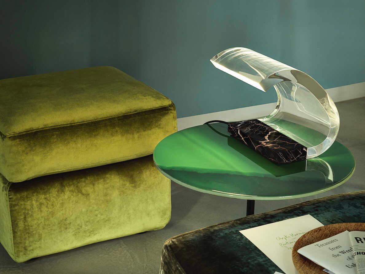 Oluce Acrilica Black Table Lamp