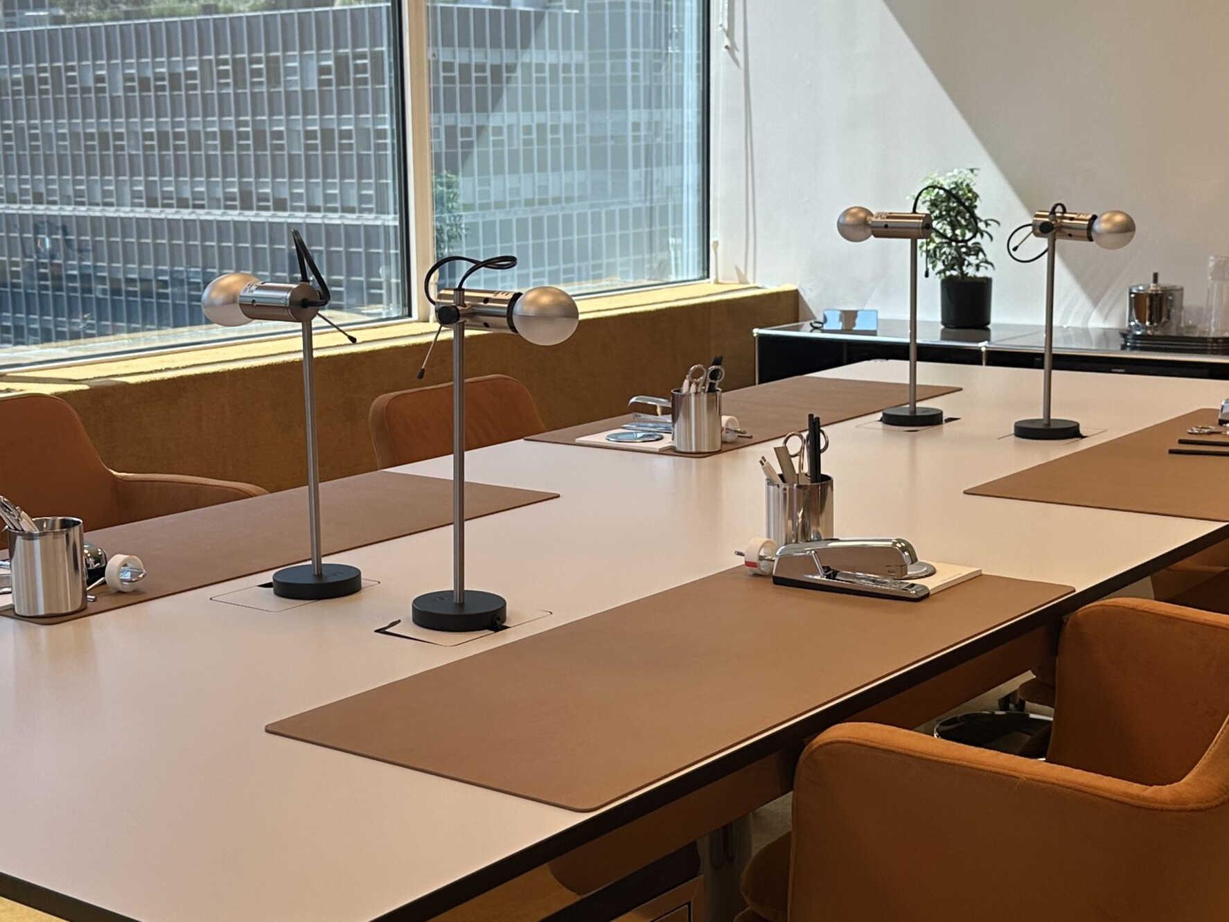 Oluce Agnoli Satin Black Nickel Desk Lamp