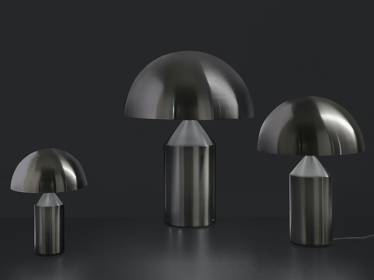 Oluce Atollo Black Nickel Table Lamp