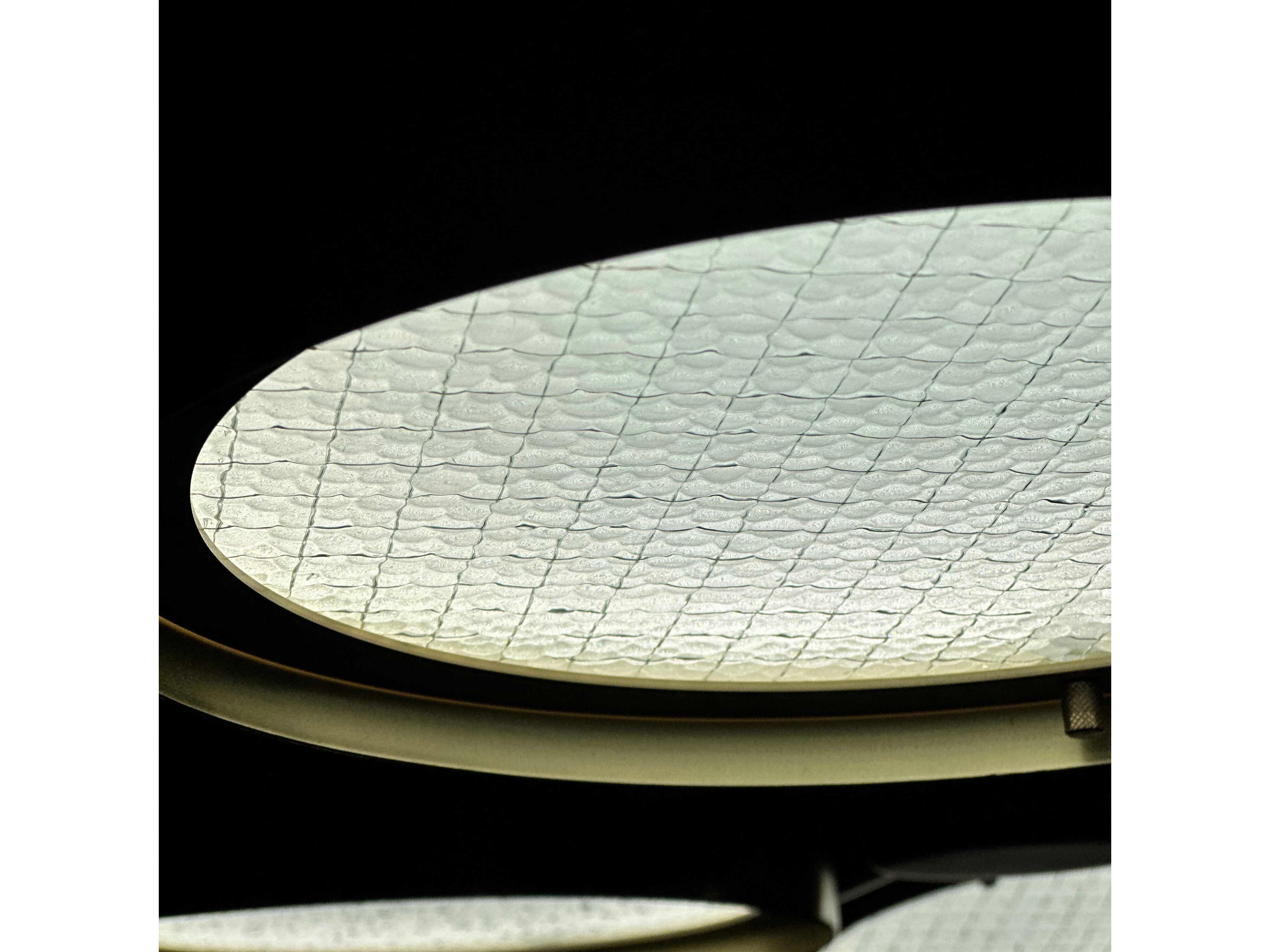 Oluce Berlin 4-Light Matt Black Round Island Pendant