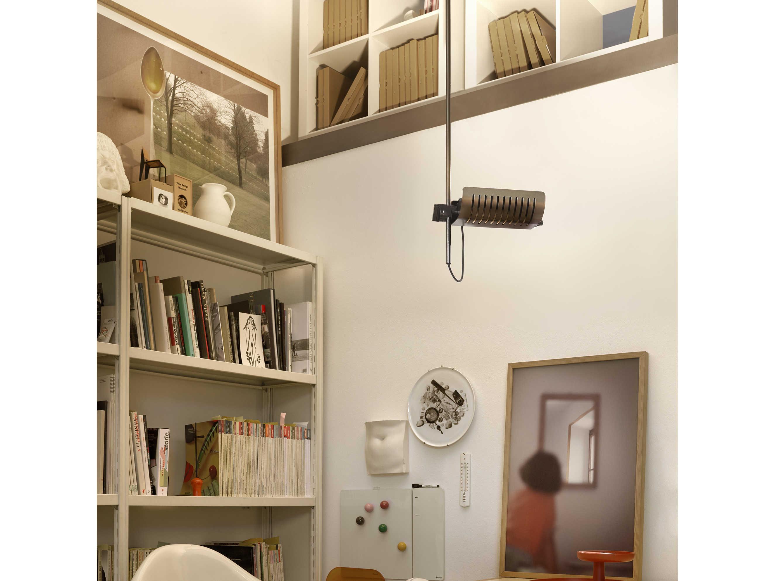 Oluce Colombo 1-Light Anodic Bronze LED Cylinder Mini Pendant