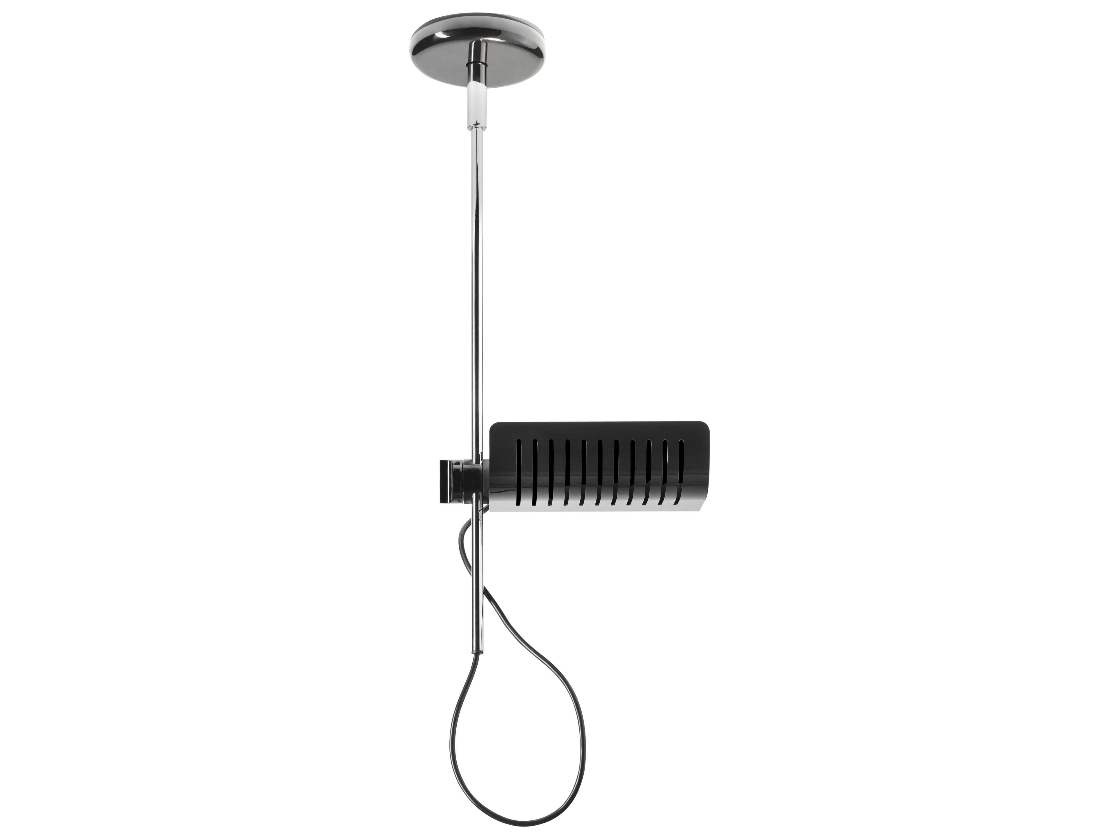 Oluce Colombo 1-Light Black LED Cylinder Mini Pendant