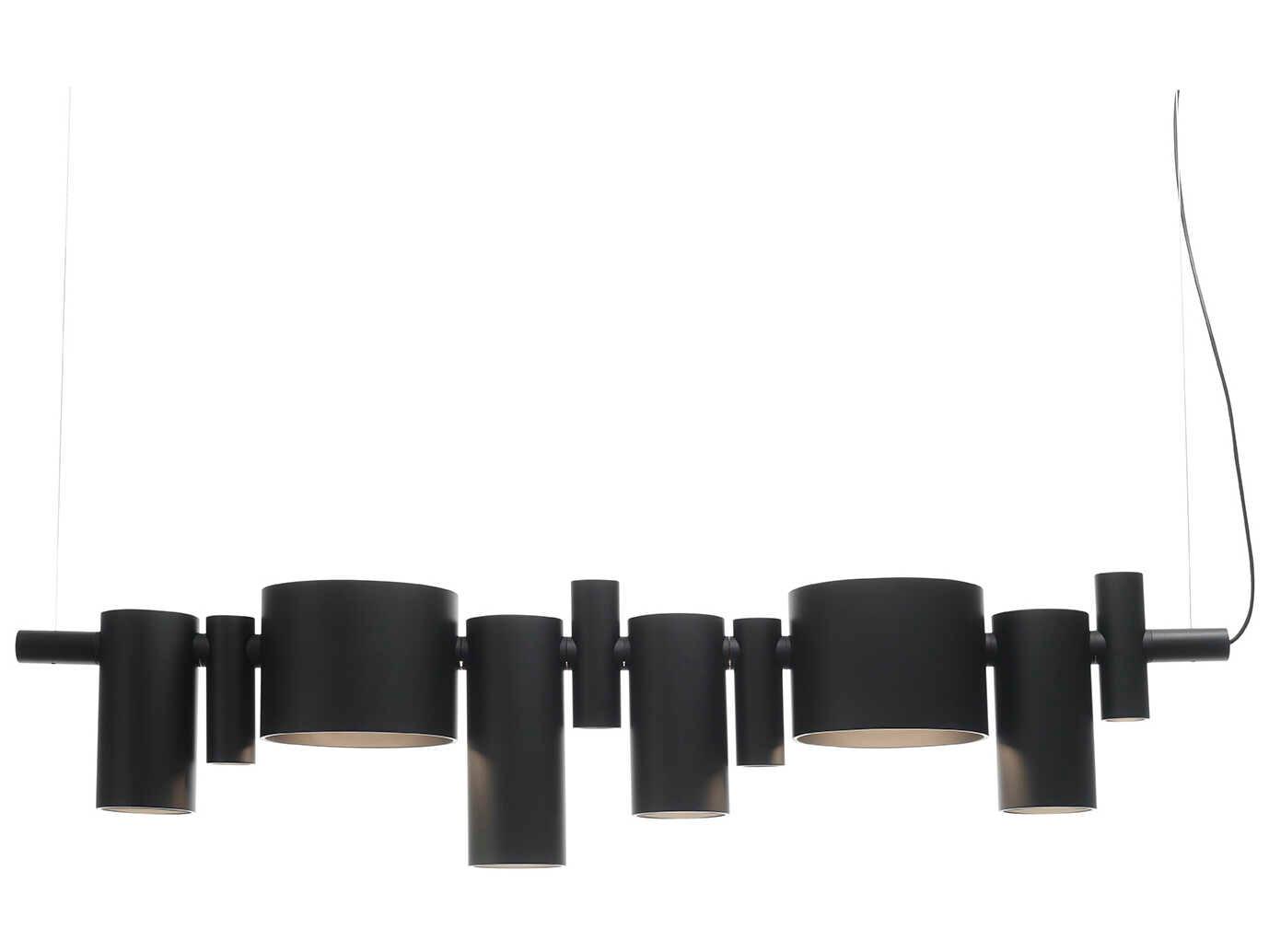 Oluce Dancing Queen 1-Light Matt Black Geometric Island Pendant