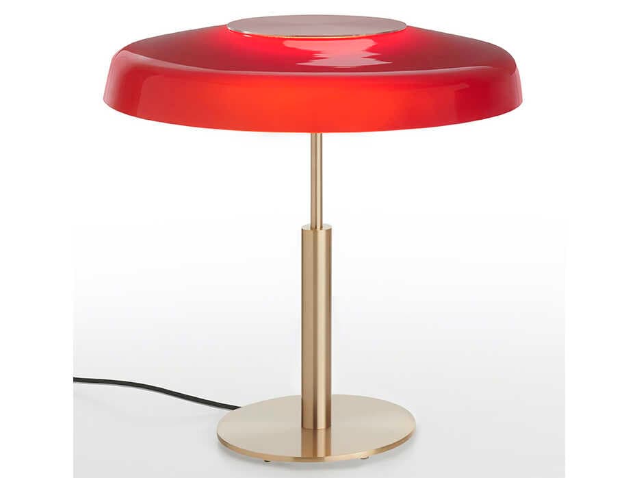 Oluce Dora Red Table Lamp