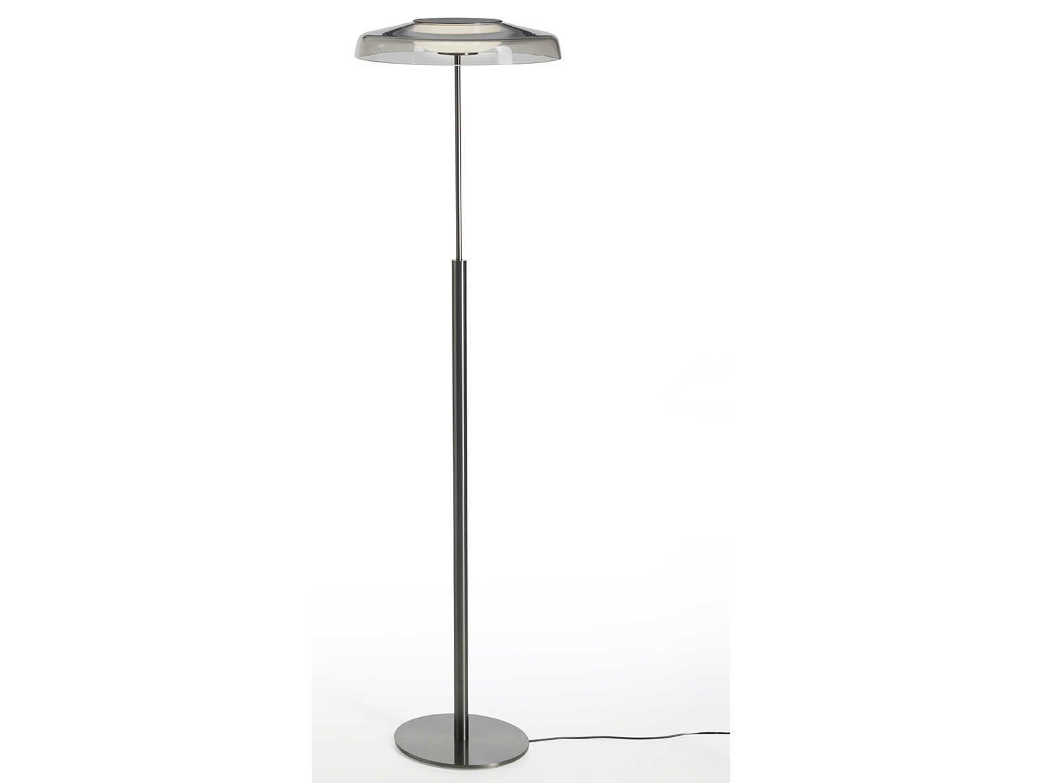 Oluce Dora Smoked Grey Floor Lamp