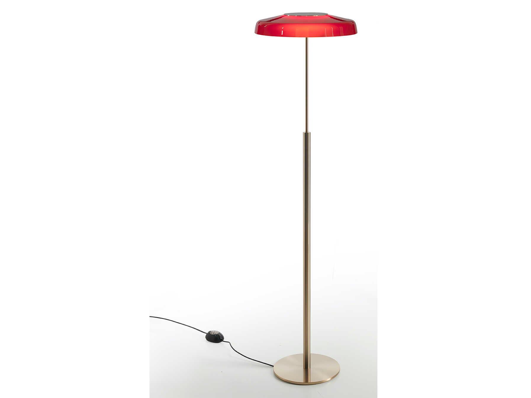 Oluce Dora Red Floor Lamp