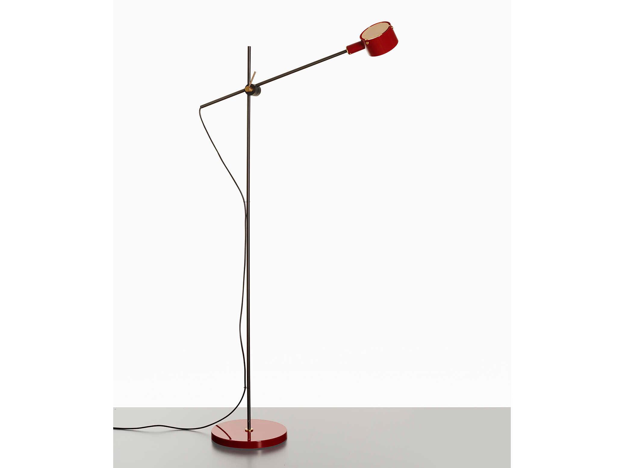 Oluce G.O. Scarlet Red LED Floor Lamp