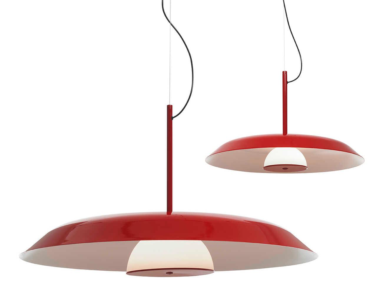 Oluce Iride 1-Light Scarlet Red Pendant