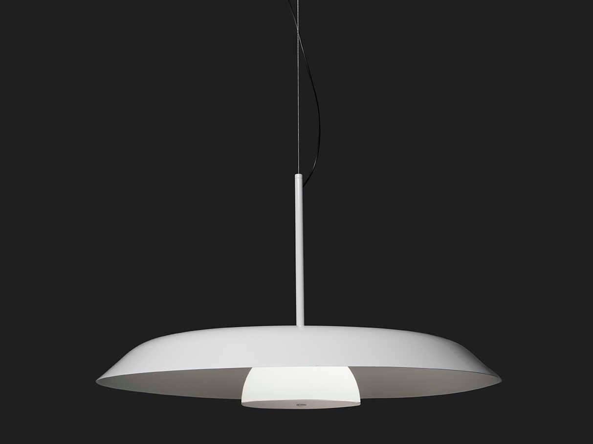 Oluce Iride 1-Light Lacquered White Pendant