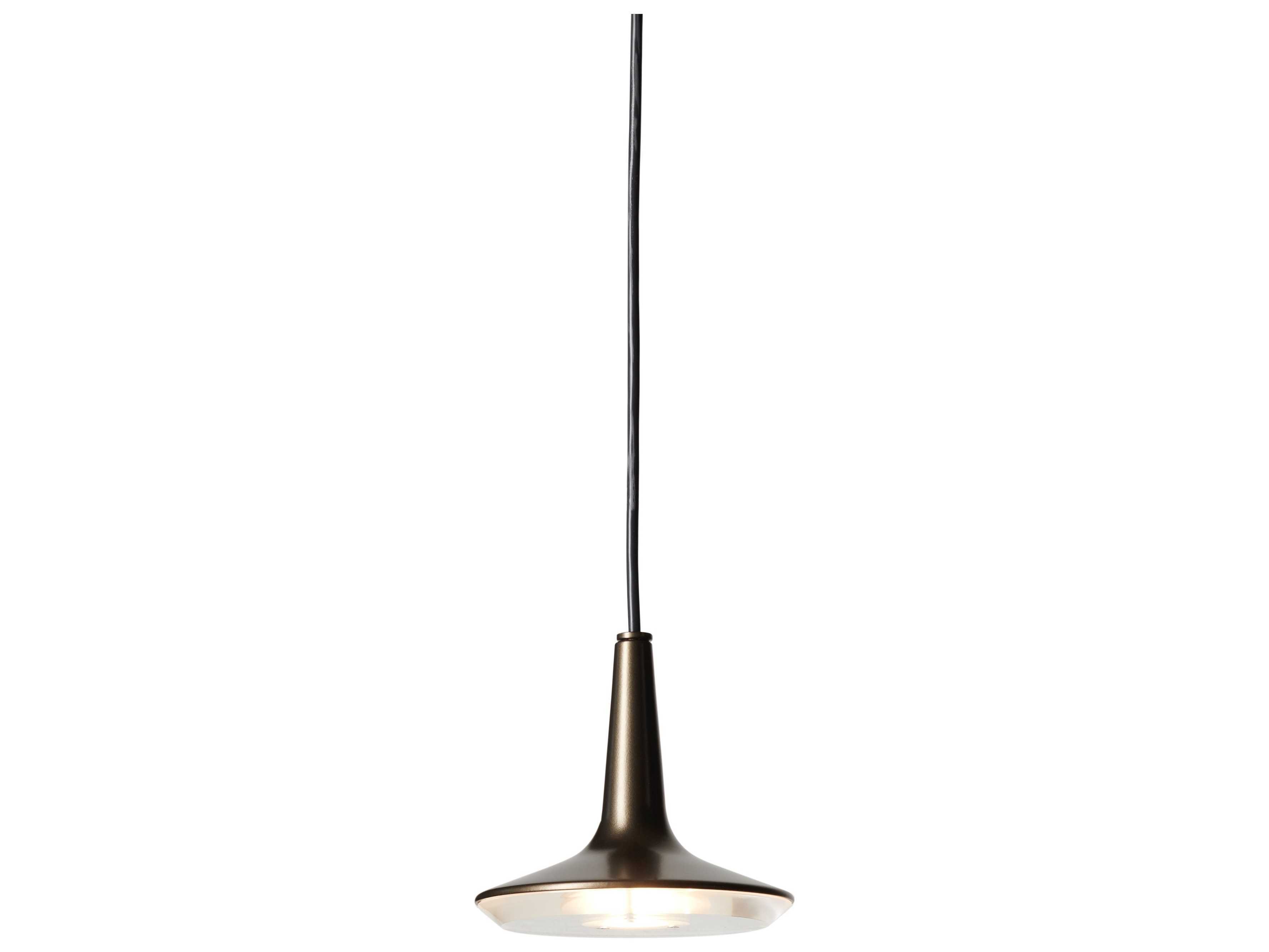 Oluce Kin 1-Light Anodic Bronze LED Round Mini Pendant