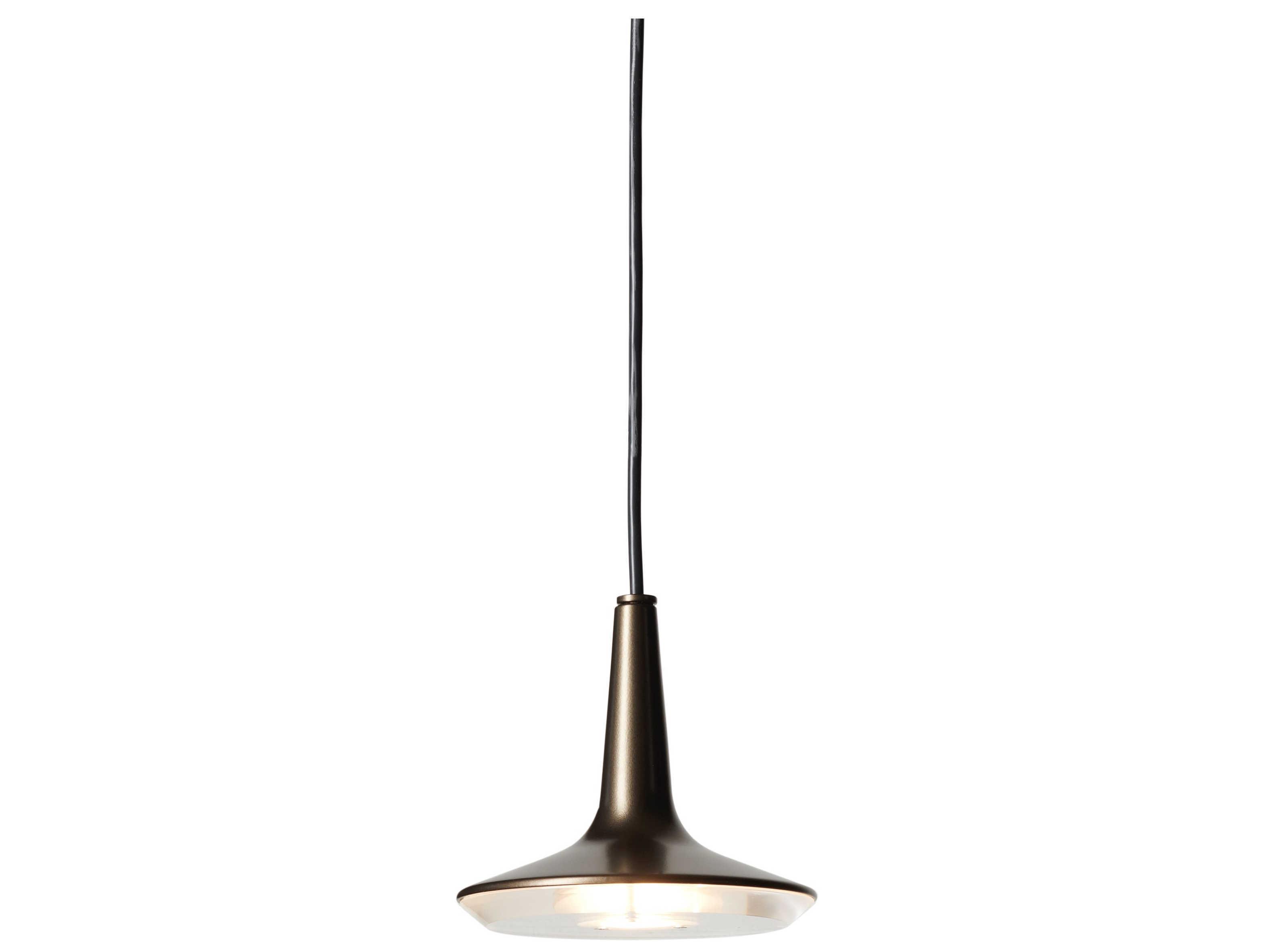 Oluce Kin 1-Light Satin Gold LED Round Mini Pendant