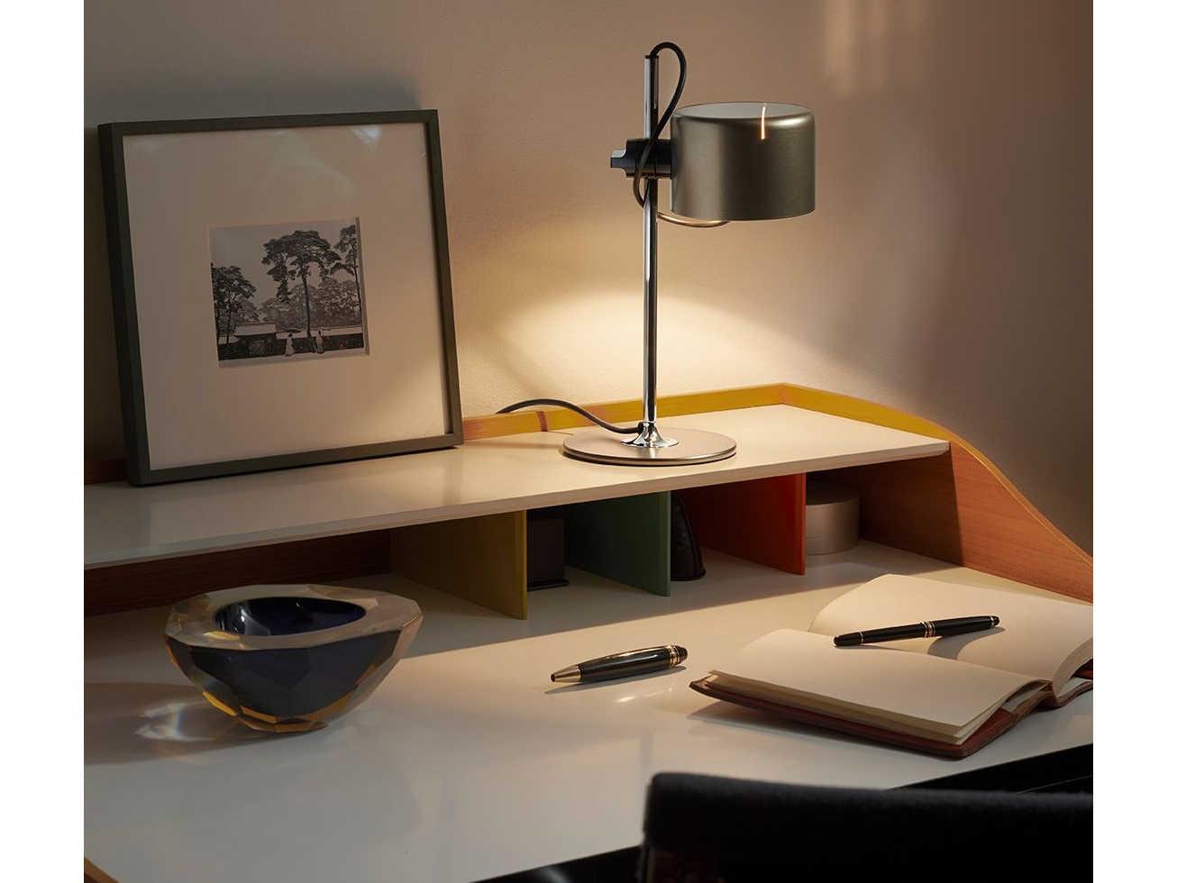 Oluce Coupe Anodic Bronze LED Desk Lamp