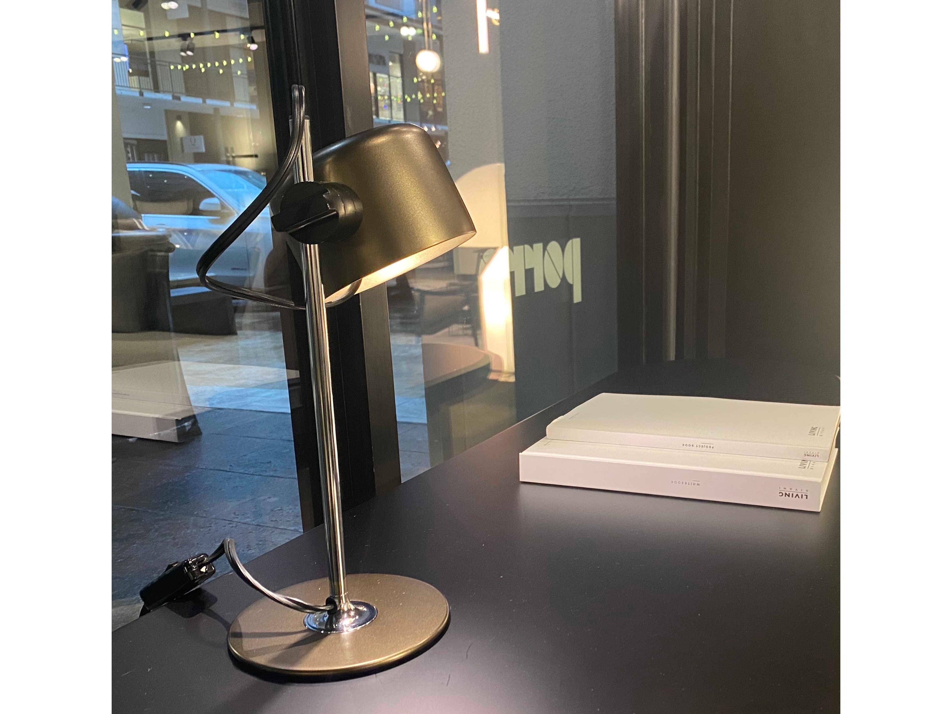 Oluce Coupe Anodic Bronze LED Desk Lamp