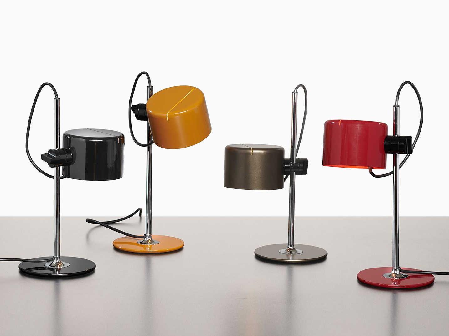 Oluce Coupe Glossy Black LED Desk Lamp