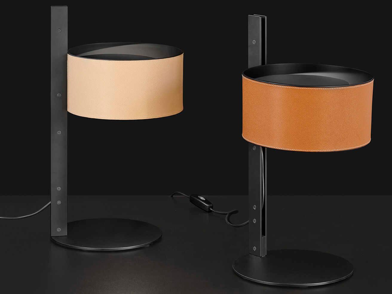 Oluce Parallel Brown Table Lamp