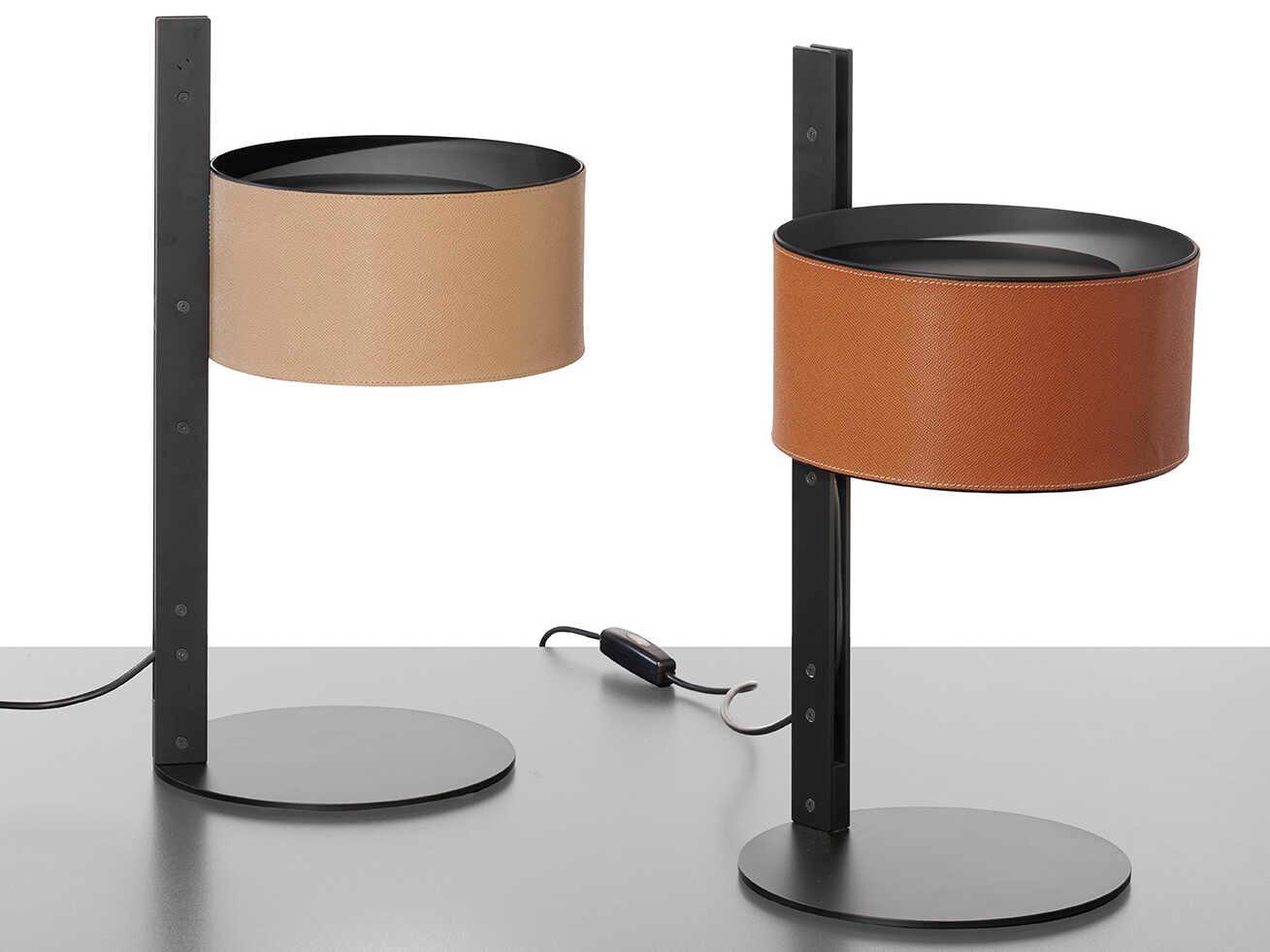 Oluce Parallel Sand Brown Table Lamp