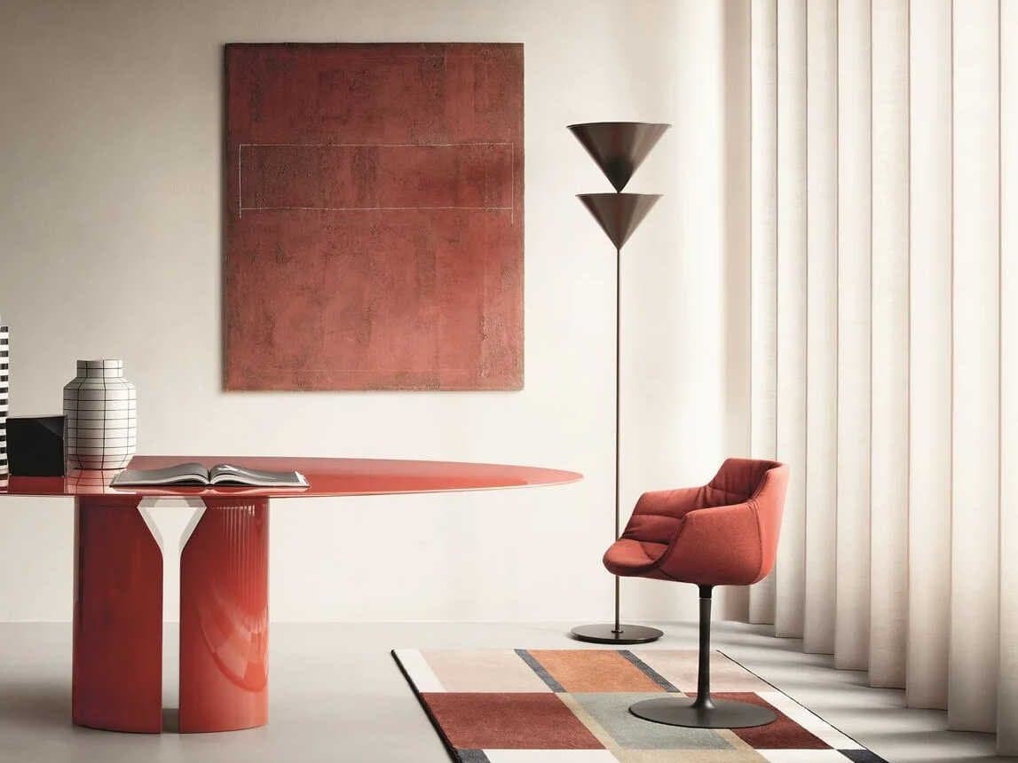 Oluce Pascal Anodic Bronze LED Floor Lamp