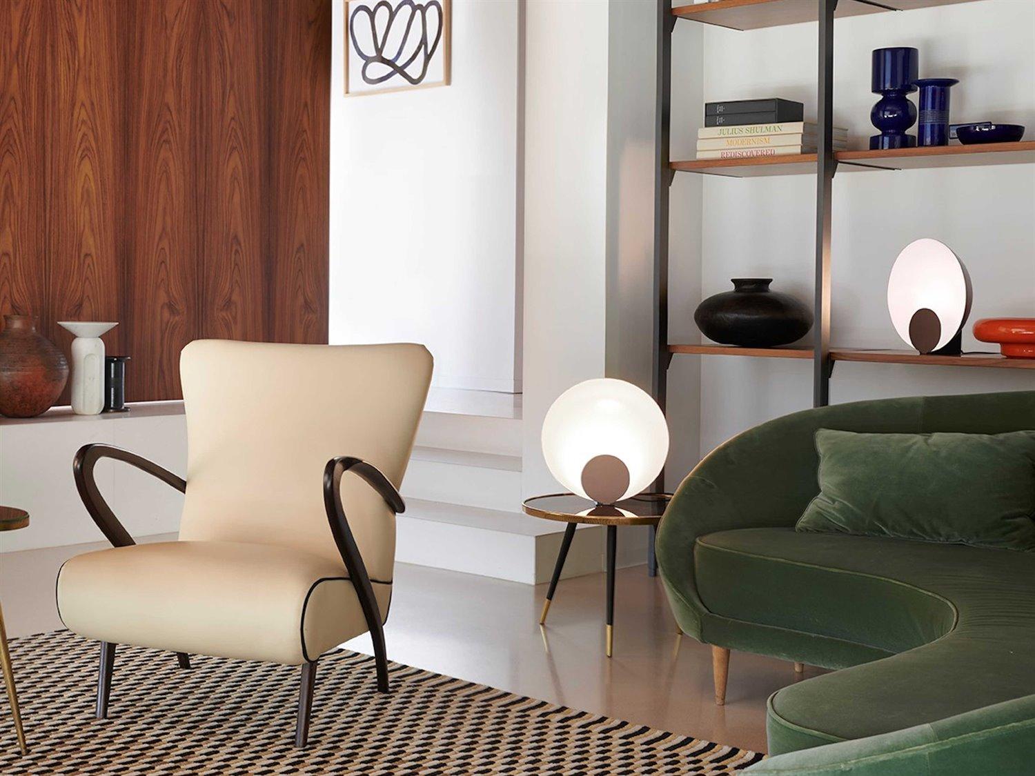 Oluce Siro Gold LED Table Lamp