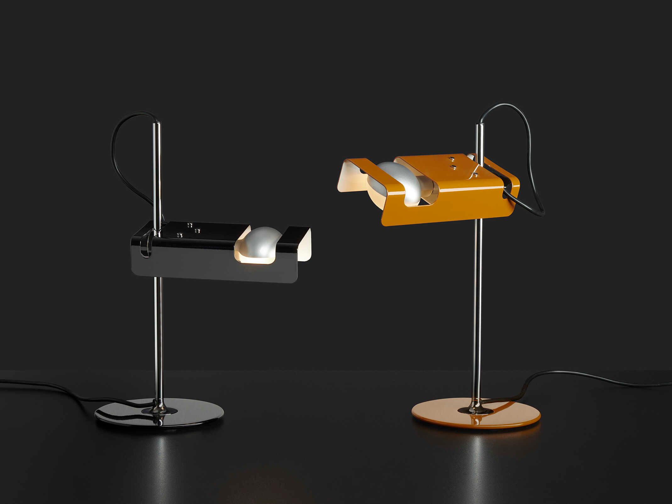 Oluce Spider Yellow Table Lamp